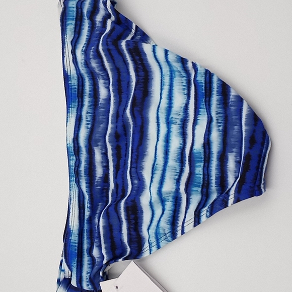 La Blanca Serene Side Shirred Hipster Bikini Bottom Blue - Picture 8 of 13